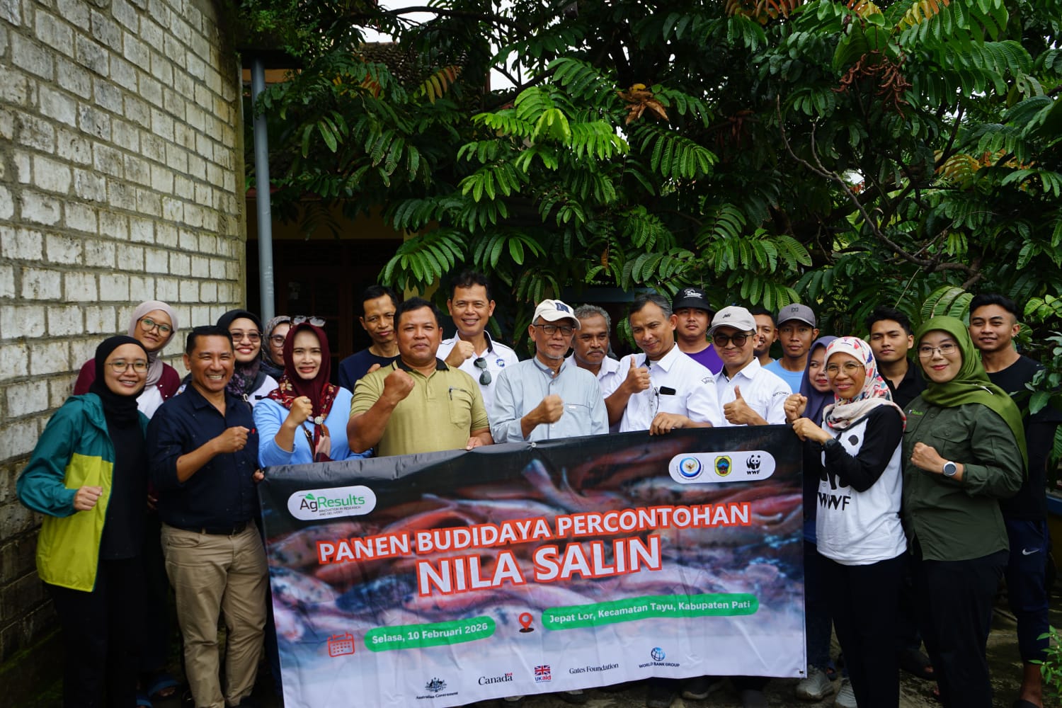 WWF-Indonesia dan DKP Pati Sukses Tingkatkan Produksi Nila Salin Lewat Proyek AgResults di Tayu
