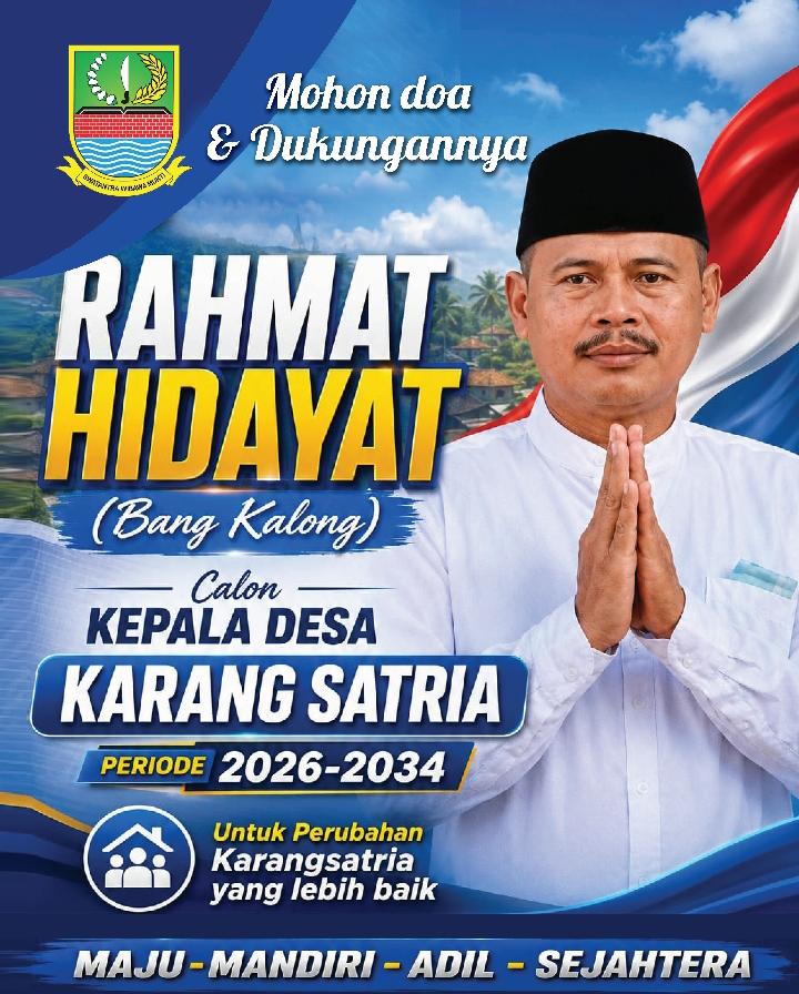 Rahmat Hidayat “Bang Kalong” Siap Maju dalam Pemilihan Kepala Desa Karang Satria