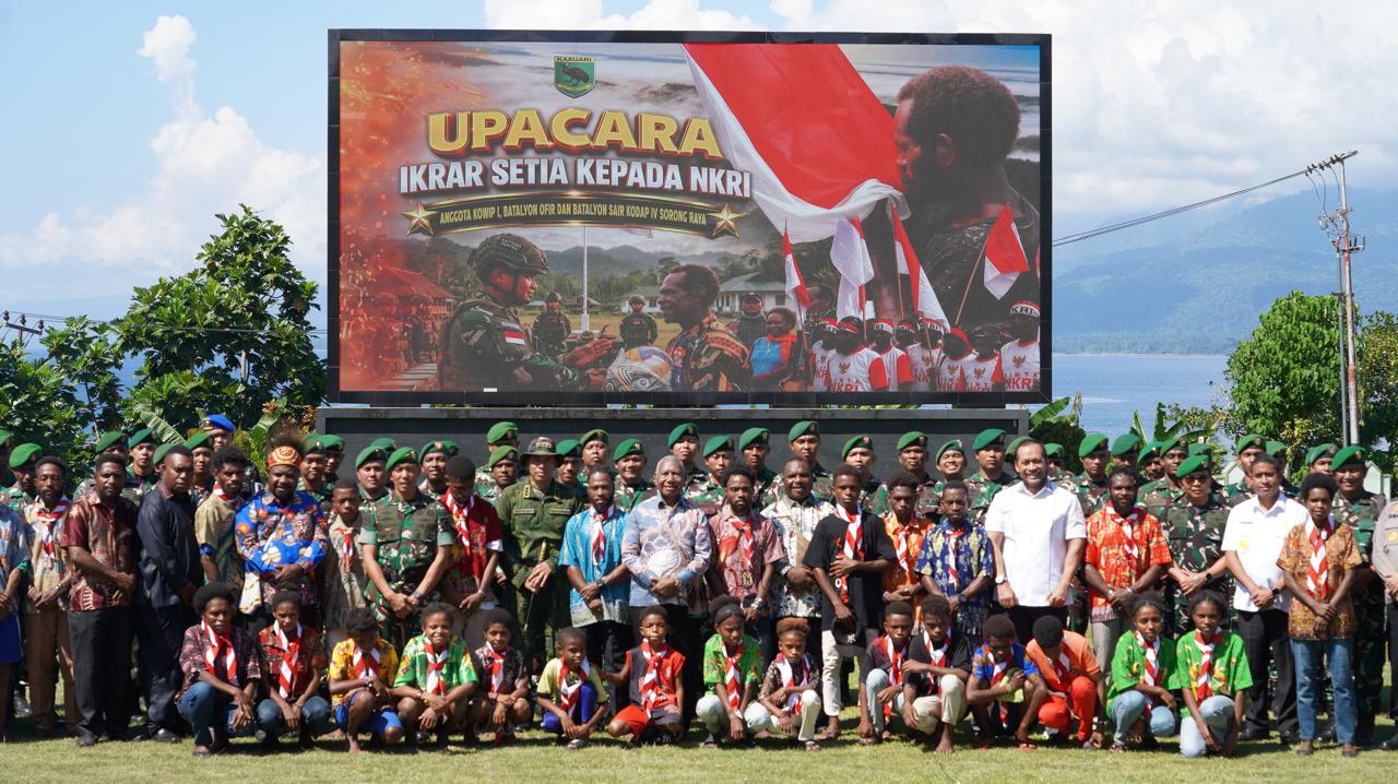 10 Anggota TPNPB-OPM Kodap IV Sorong Raya Ikrar Setia kepada NKRI di Manokwari