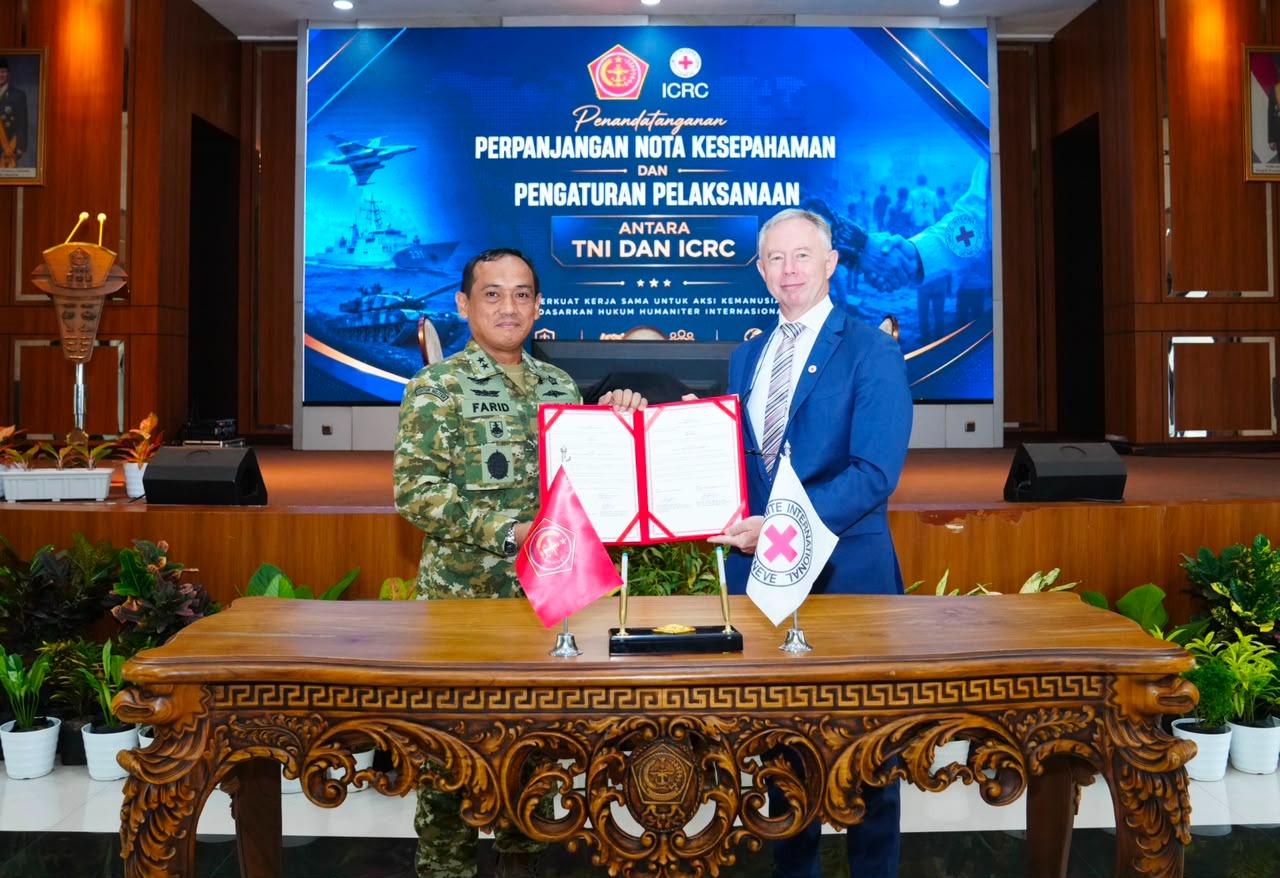 TNI dan ICRC Perpanjang MoU Hukum Humaniter Internasional, Perkuat Kesiapan Kemanusiaan