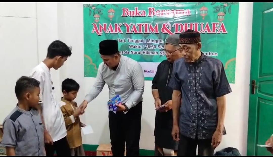 Pemuda dan Media Bekasi Berbagi Berkah Ramadan, Santuni Anak Yatim dan Dhuafa di Tambun