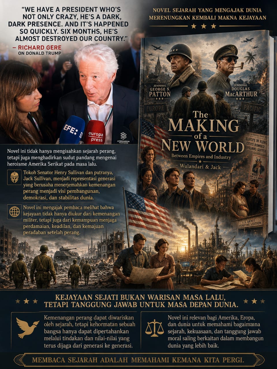 Refleksi atas Komentar Richard Gere dan Makna Kejayaan dalam The Making of a New World: Between Empires and Industry – Wulandari & Jack