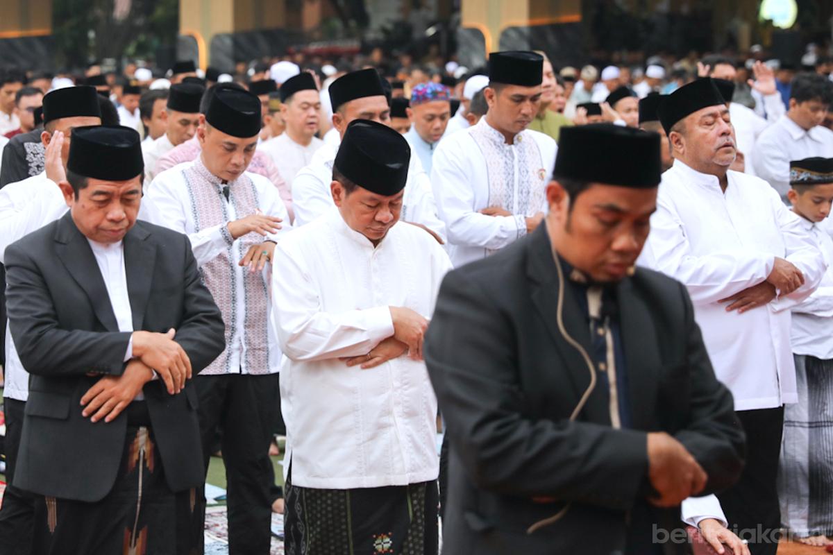 Gubernur Pramono Anung Salat Idulfitri 1447 H di Balai Kota, Ajak Warga Jaga Jakarta