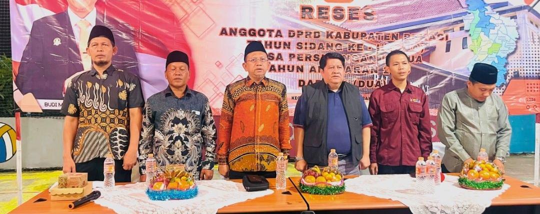 Reses Wakil Ketua DPRD Budi Muhammad Mustafa Tampung Aspirasi Warga Cibitung dan Cikarang Barat