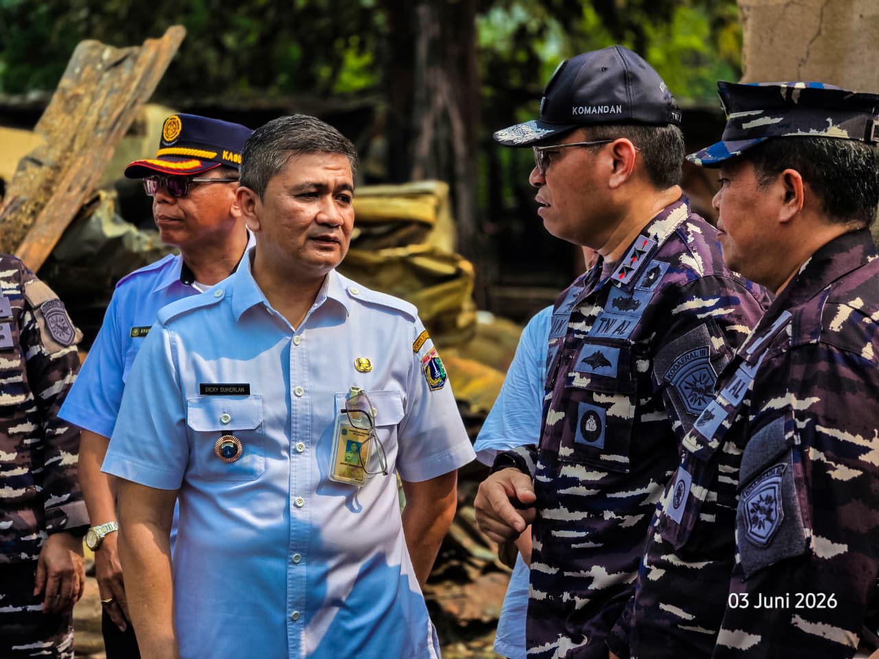 Komandan Kodaeral III Tinjau Korban Kebakaran Kemayoran, Pastikan Bantuan Tepat Sasaran