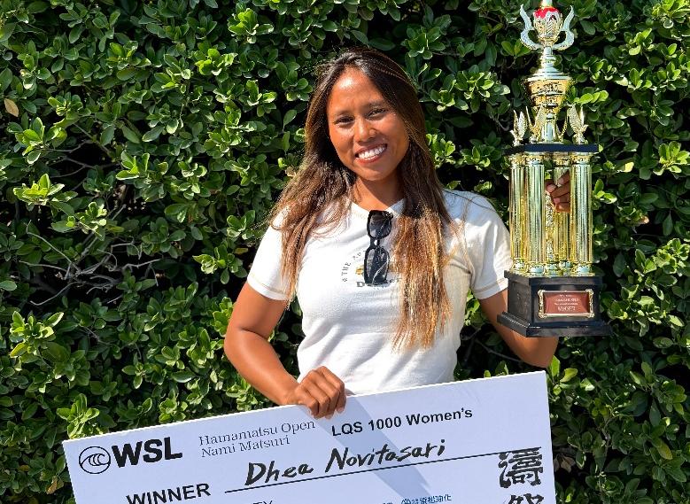 Dhea Natasya Juara WSL Hamamatsu Open 2026, Cetak Sejarah dan Lolos ke World Longboard Tour