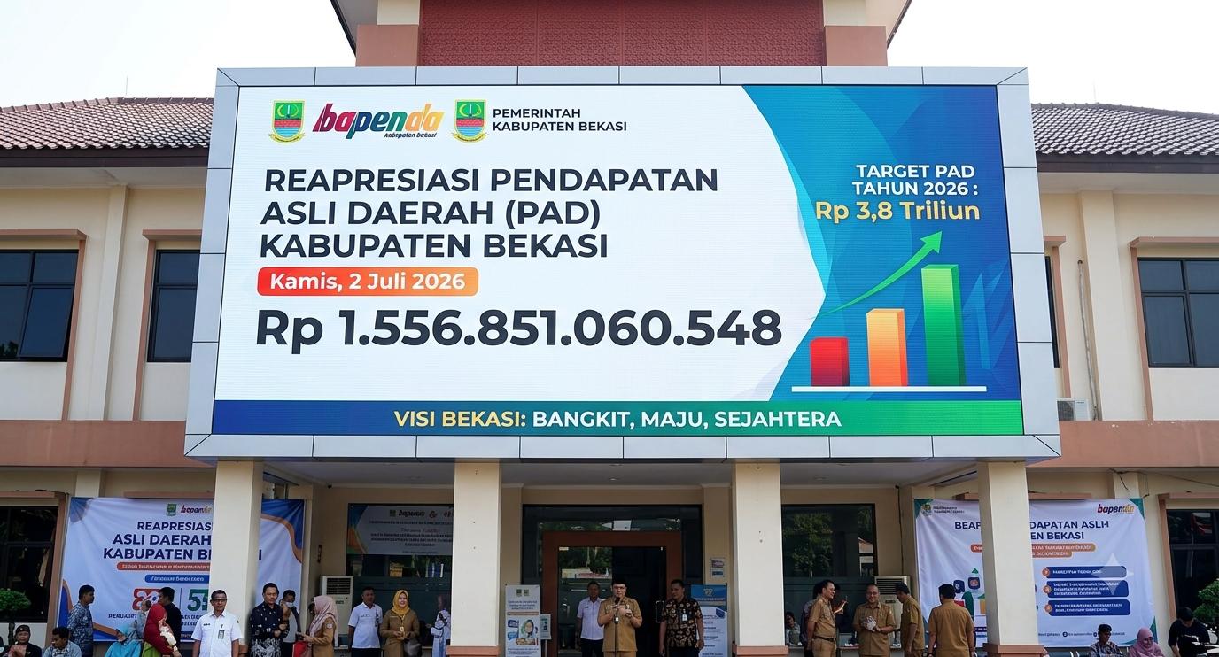 PAD Kabupaten Bekasi Tembus Rp1,55 Triliun, Bapenda Genjot Potensi Pajak demi Capai Target 2026