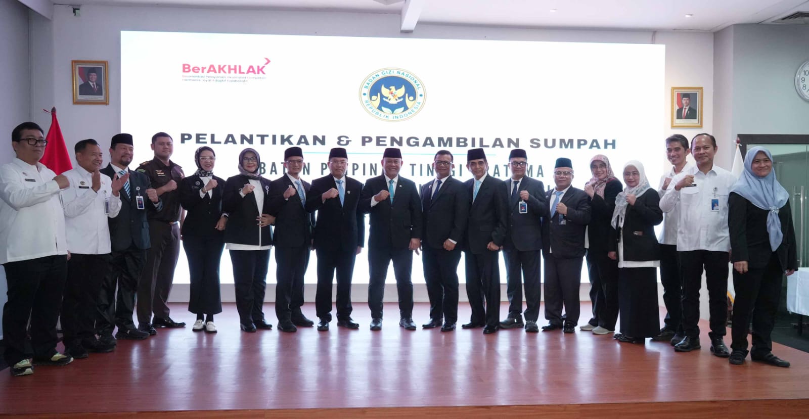 Kepala Badan Gizi Nasional Lantik Tiga Pejabat Pimpinan Tinggi Pratama