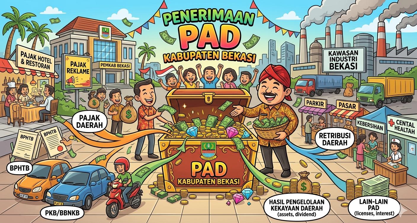 Bapenda Kabupaten Bekasi Umumkan Realisasi PAD Tembus Rp1 Triliun per 15 Mei 2026