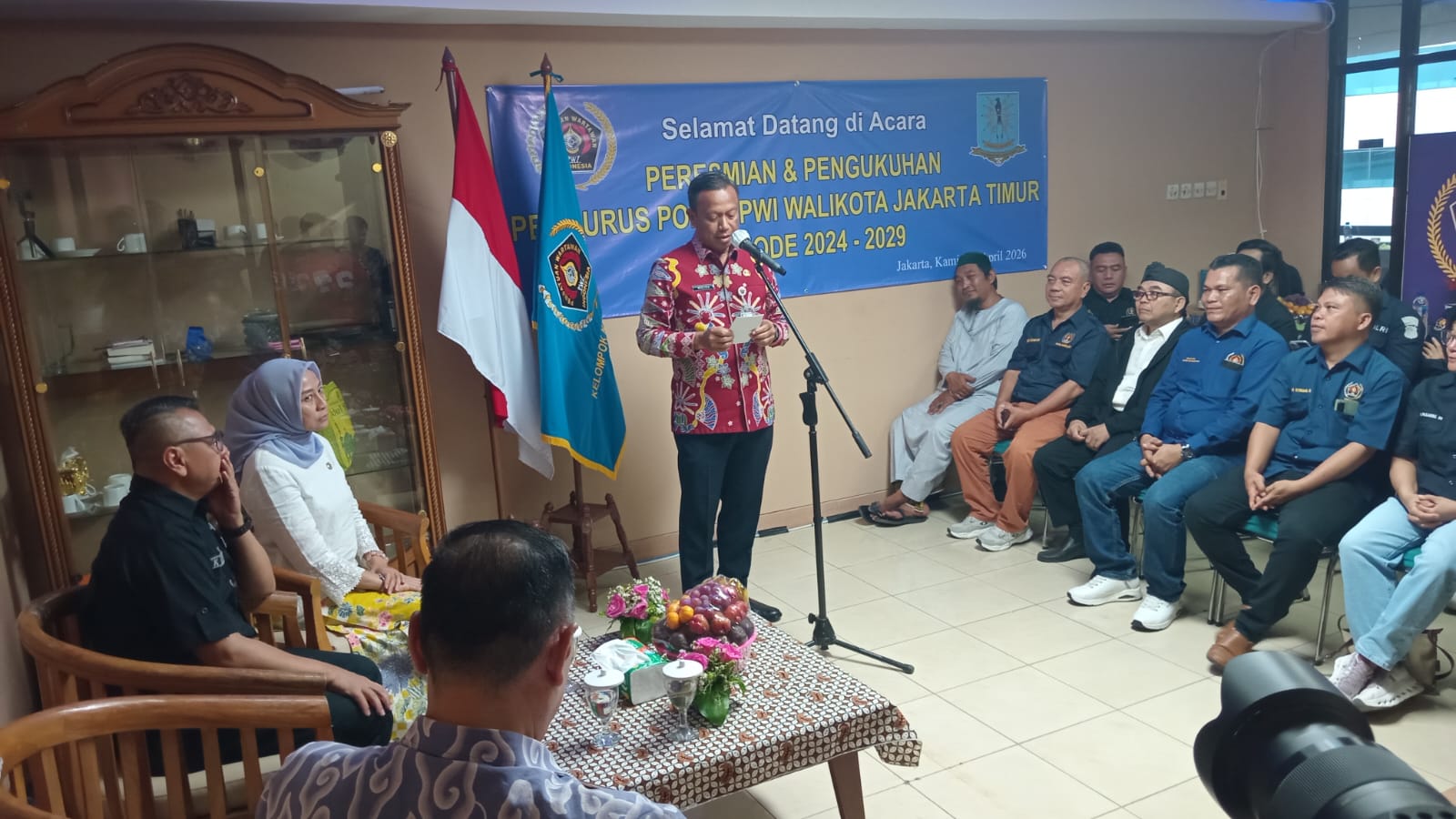 Munjirin Resmikan Sekretariat PWI Pokja Jakarta Timur, Dorong Jurnalisme Profesional dan Berintegritas