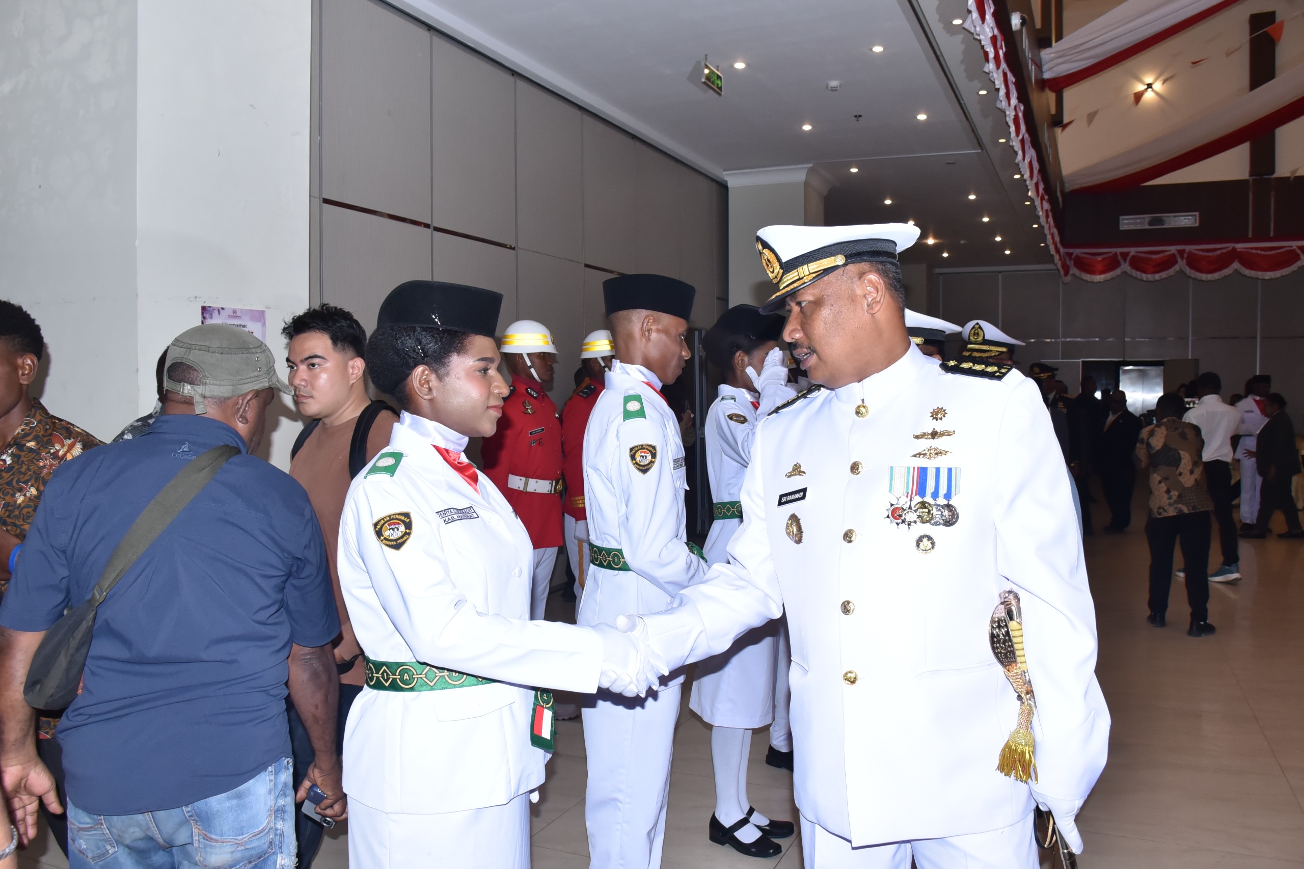 Kodaeral XIV Hadiri Pengukuhan Paskibraka Tingkat Prov Papua Barat Daya