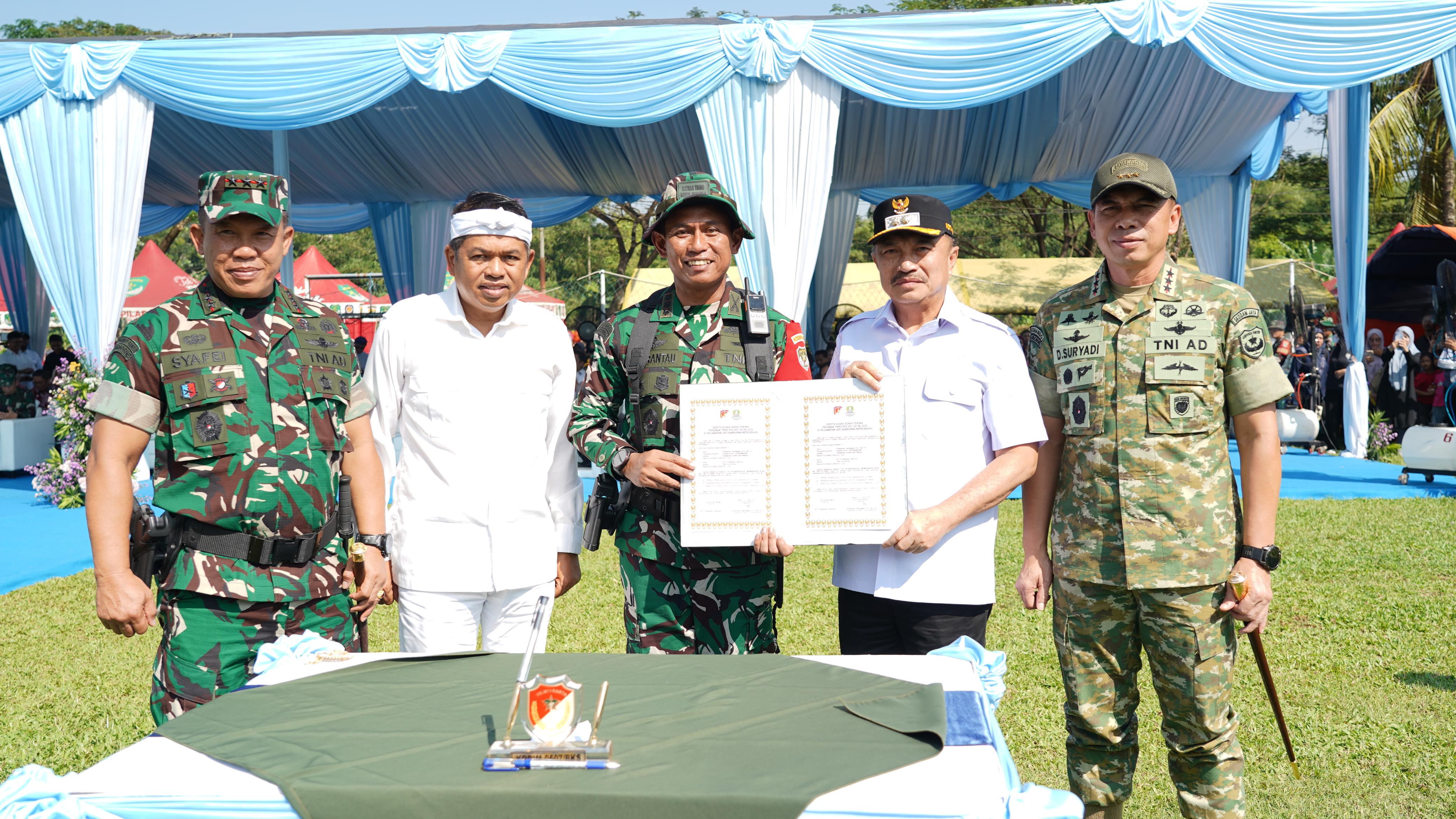 TMMD Ke-128 Kota Bekasi Resmi Ditutup, Danpusterad Apresiasi Sinergi Pemkot dan Masyarakat