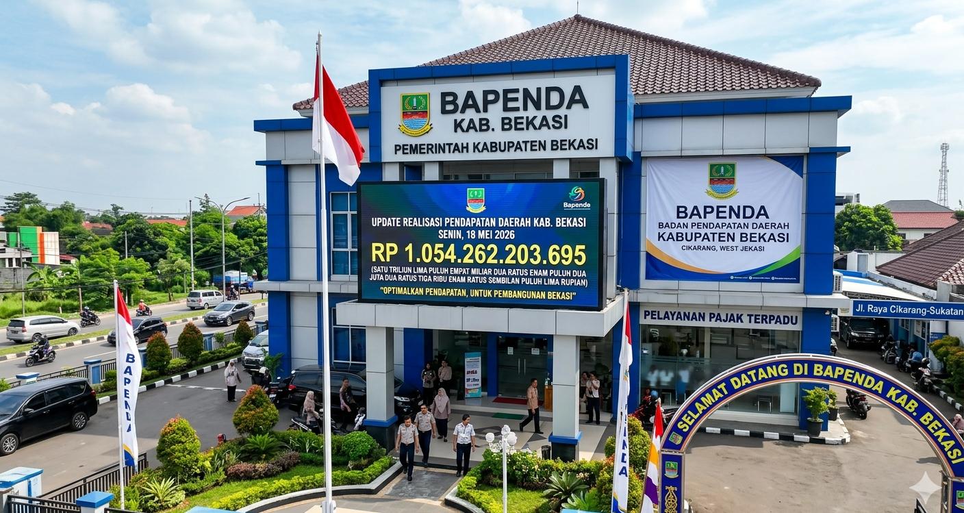 PAD Kabupaten Bekasi Tembus Rp1,054 Triliun, BPHTB dan Pajak Listrik Jadi Penyumbang Terbesar
